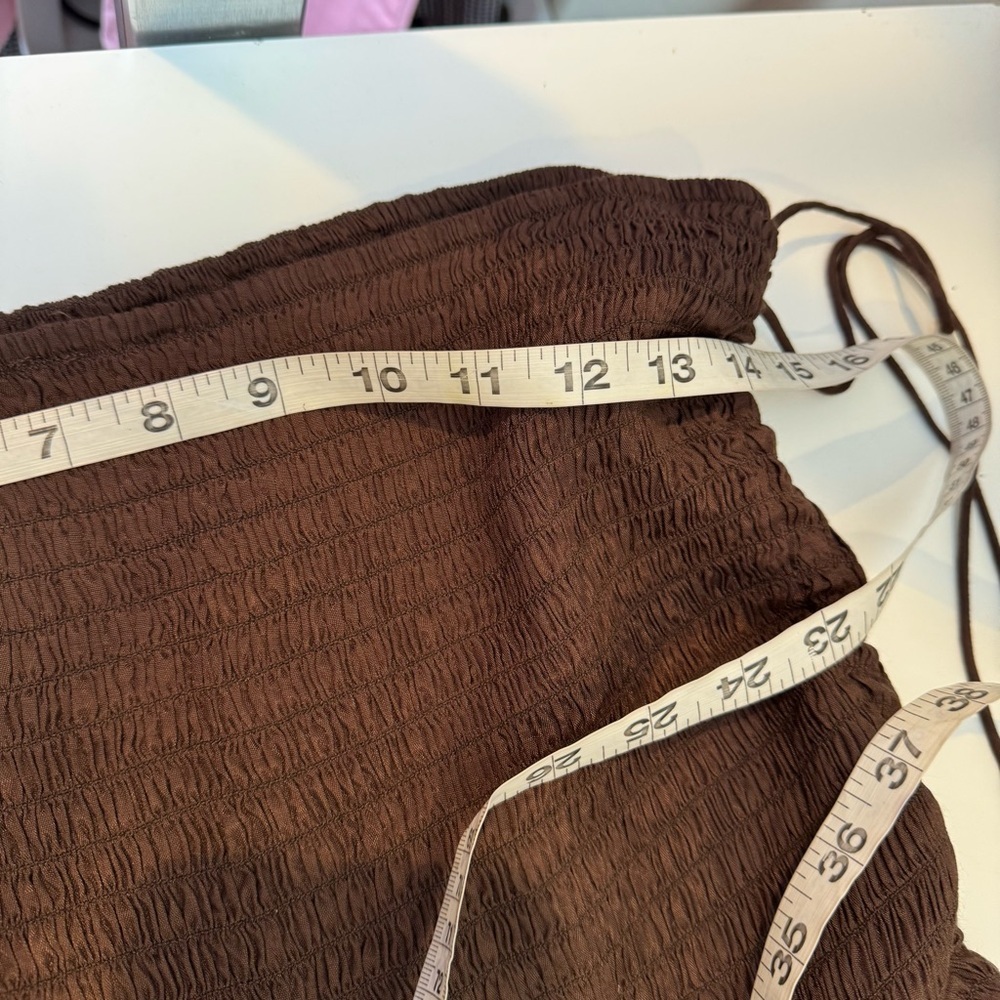 Free People Brown Fp One Maya Convertible Midi Skirt size large - Picture 9 of 16